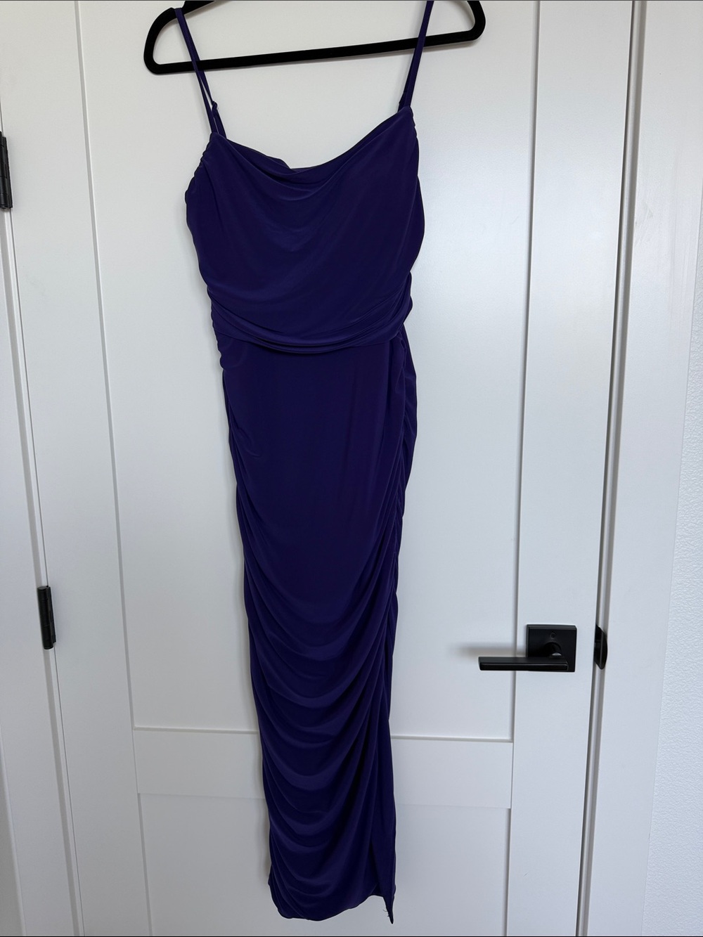 Express Deep Purple Draped Maxi Dress - Picture 1 of 8
